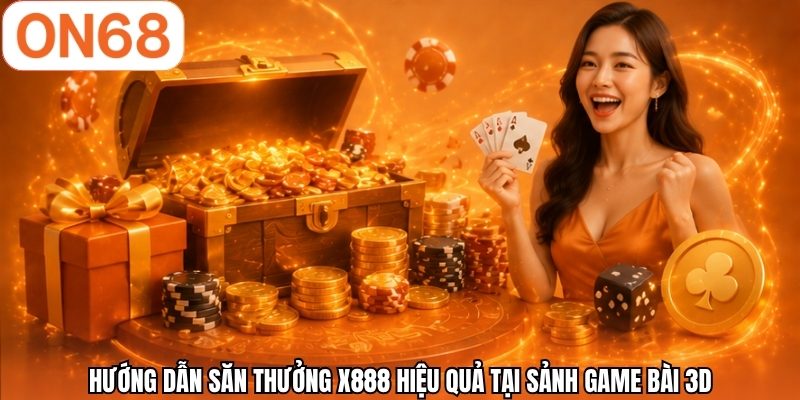 Hướng dẫn săn thưởng X888 hiệu quả tại sảnh game bài 3D